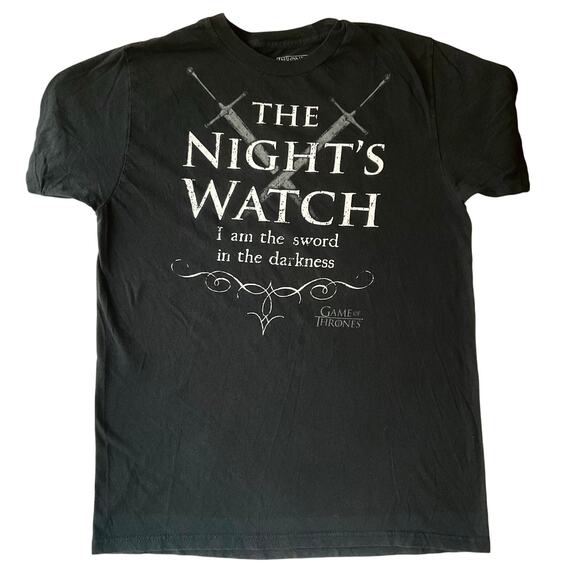 Game of Thrones Men Short sleeve T-shirt size L, black, The Night’s Watch - Picture 1 of 7